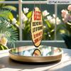 2D Flat - 7.87-Inch Humorous Vintage Beer Sign with a Rustic Look, Round Aluminum Wall Decor | Single Piece, Ideal for Holiday Gifts, Suitable for