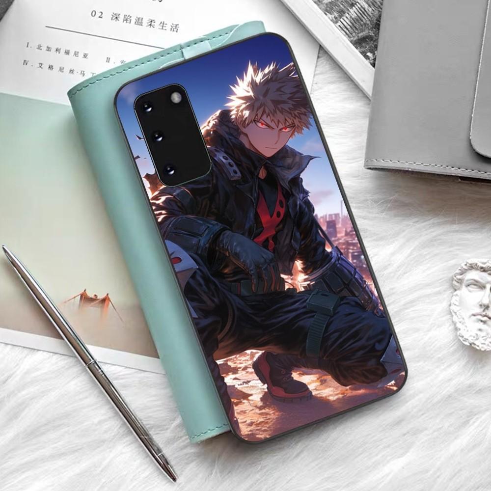 Coque de téléphone dessin animé B-Bakugo K-Katsuki Silicone PC+TPU Pour Samsung S10 20 30 22 23 24 Plus Lite Ultra Housse