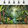 Toile de fond tropicale 2D pour fête Luau & Thème Été
