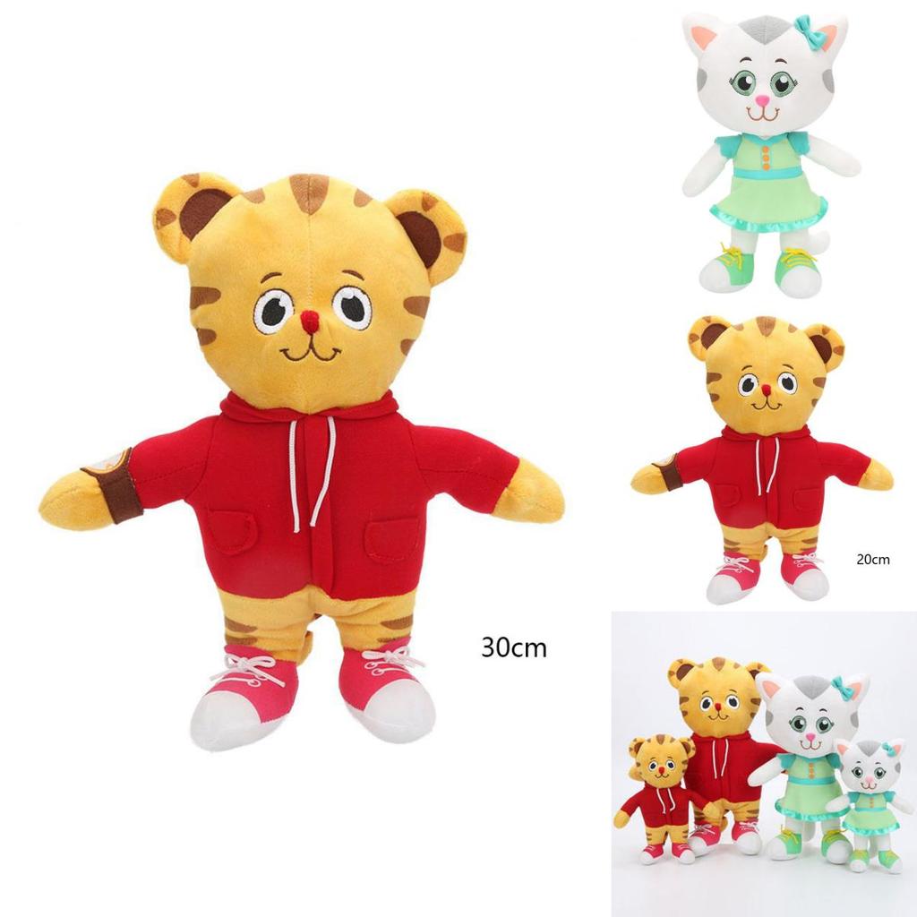 Rozkošně měkký Daniel Tiger a Katerina Kočička plyšové Vánoční hračky pro děti Dárek