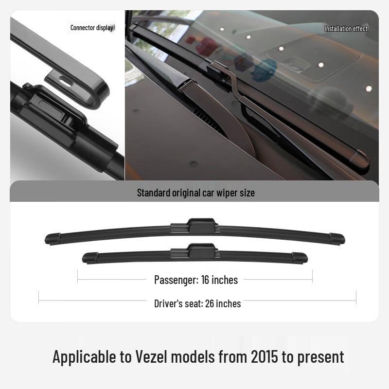 Honda Vezel Pioneer 2020 Frameless Front Wiper Adapter
