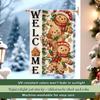 Christmas gingerbread Garden Flag 12x18 Inch Double Sided for Courtyard Outdoor Welcome Flag Decoration (Excluding flagpole)