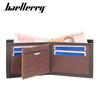 Baellerry Portofel scurt pentru bărbați Suport card vintage din piele Poșetă de modă pentru afaceri