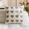 1PC Valentine's Day Heart Tufted Cushion Cover Couple Festive LOVE Embroidered Pillow Cover Red Pink Wedding Party Home Decor