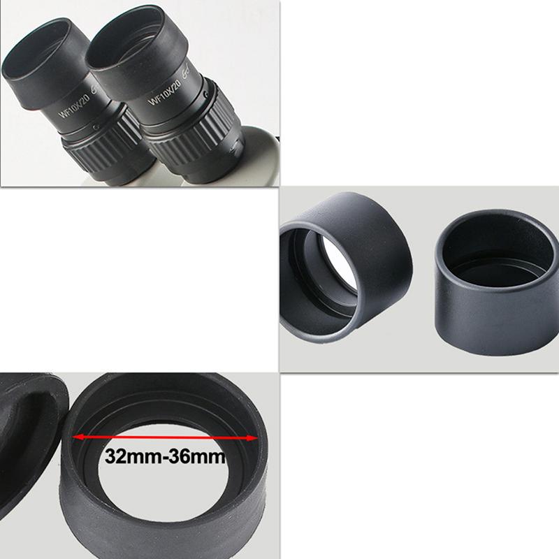 2 ks 32-36 mm Průměr Gumový Kryt Očnice Ochrany Očí Ochrana Stereo Mikroskop Dalekohled Monokulár Binokulár