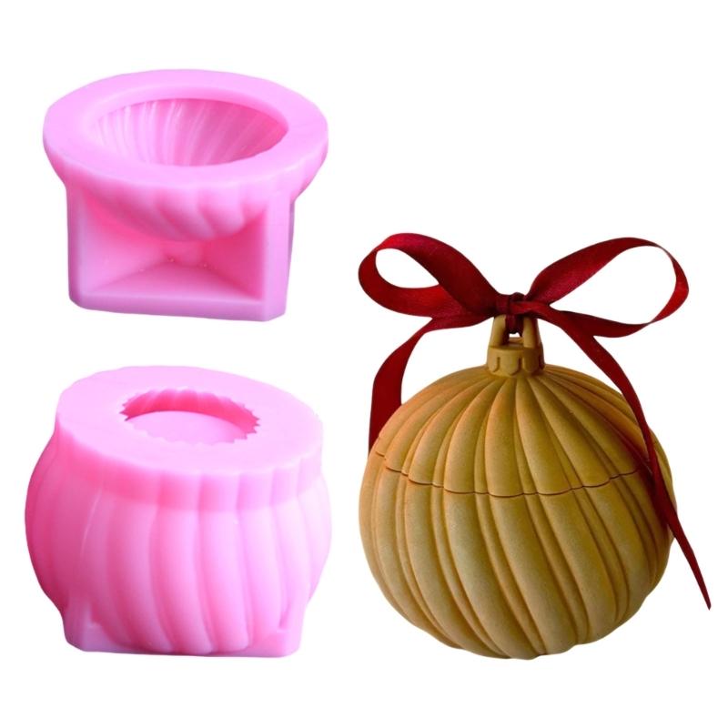 Reusable Silicone Storage Container Mold For Epoxy Resin Sphere Jar With Lid Suitable For Festive Storage Solutions 1