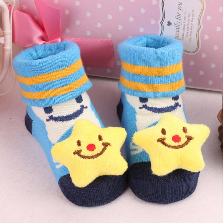 Baby Socks Toy Slipper Girls Boy Newborn Accessories Anti Slip Toddlers Gift Clothes Kids Infant Stuff Children With Bell Animal