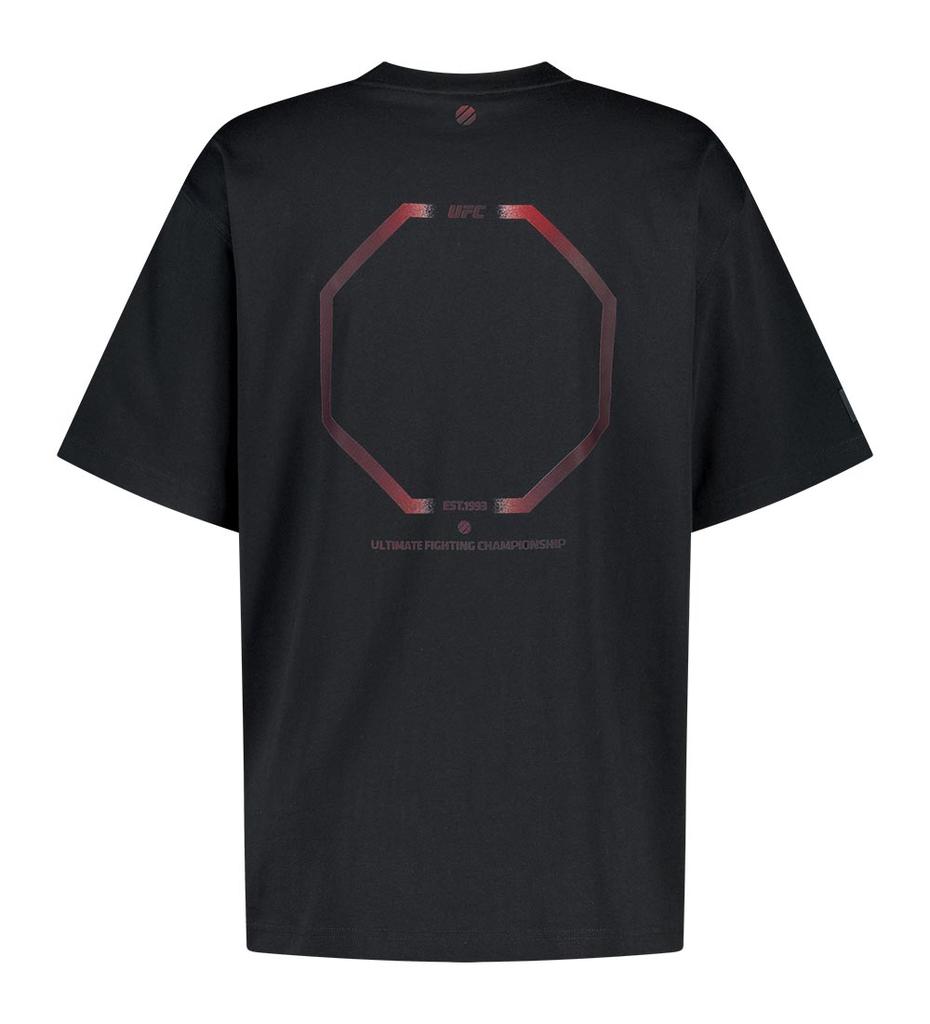 UFC SPORT Ufc Octagon Relaxed Fit Short Sleeve T-Shirt Black U4Ssv2303Bk