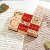Weekly and Month Digital Handbook Wooden Seal Set, Date Plan Time Decoration Printing Materials and Seals  Wooden Stamp