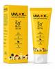 UV-LOX Gel Sunscreen SPF 50+ PA++++ with Blue Light Protection | Broad Spectrum UVA & UVB Protection | Lightweight Oil-Free Face Sunscreen | No Whi