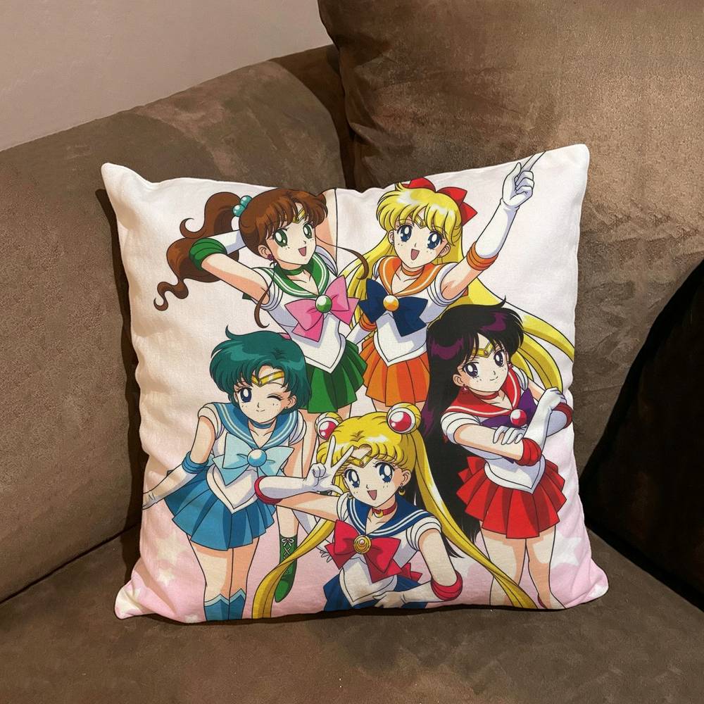 Cute For ailors M-Moon Comfortable soft Pillow Case for Sofa Living Room Home Decor Protective Covers