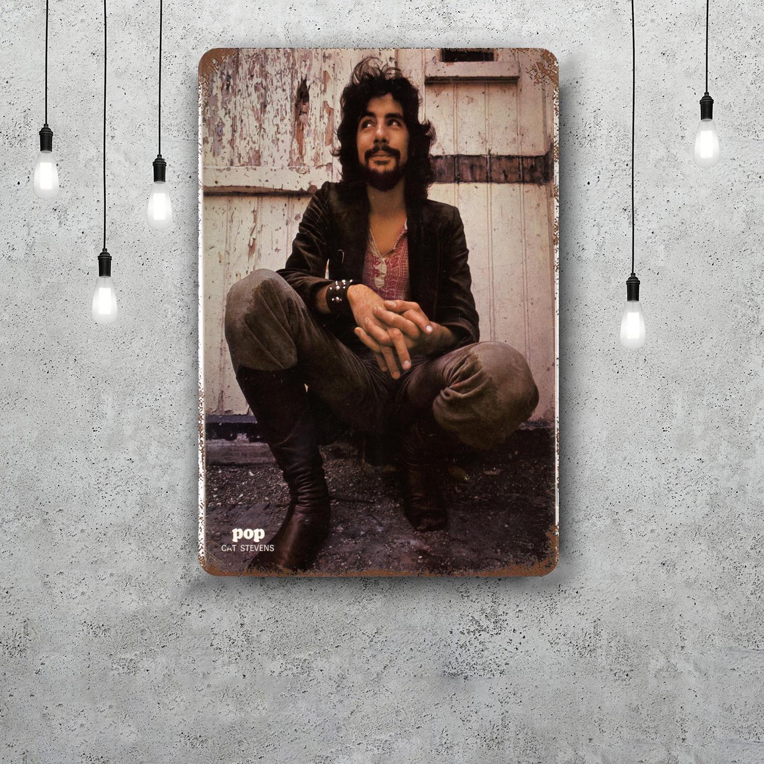 

Cat Stevens Band Metal Signs wall decor Vintage Tin Signs Captain Metal Poster Decor for Bar Pub Club Wall Decoration 20x30cm（7.8x11.8inch）