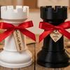 Plastic Chess-Shaped Pen Holder Multi-function Creative Pencil Storage Box Flower Vase Makeup Brush Storage Cup Office