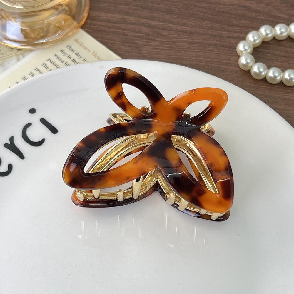 Elegant Acetate Butterfly Hairpin - Versatile and Fashionable Shark Design