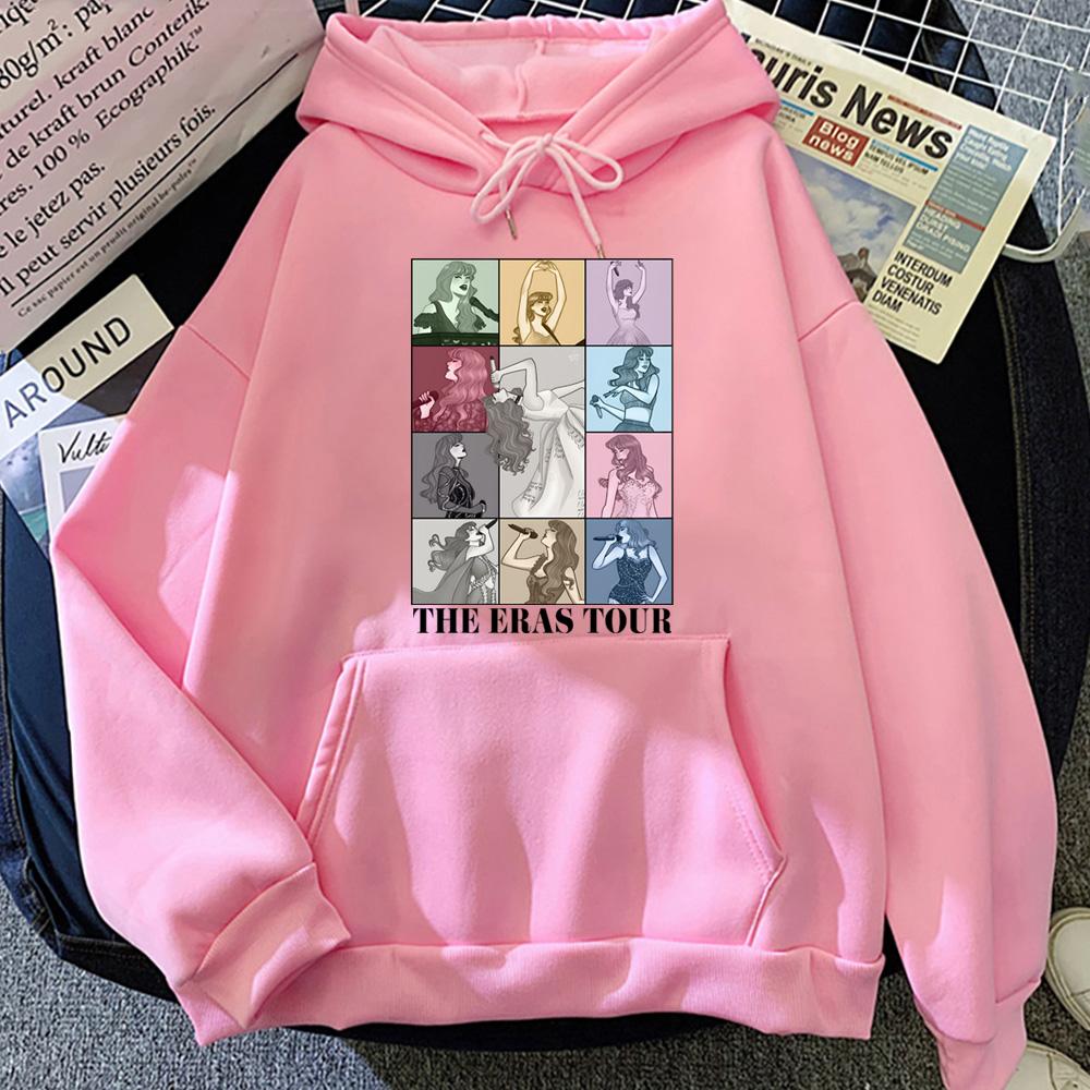 Amerikanische Top-Sängerin Hoody Hohe Qualität THE ERAS TOUR Hoodies Bequeme Lockere Bequeme Pullover Fleece-Kleidung