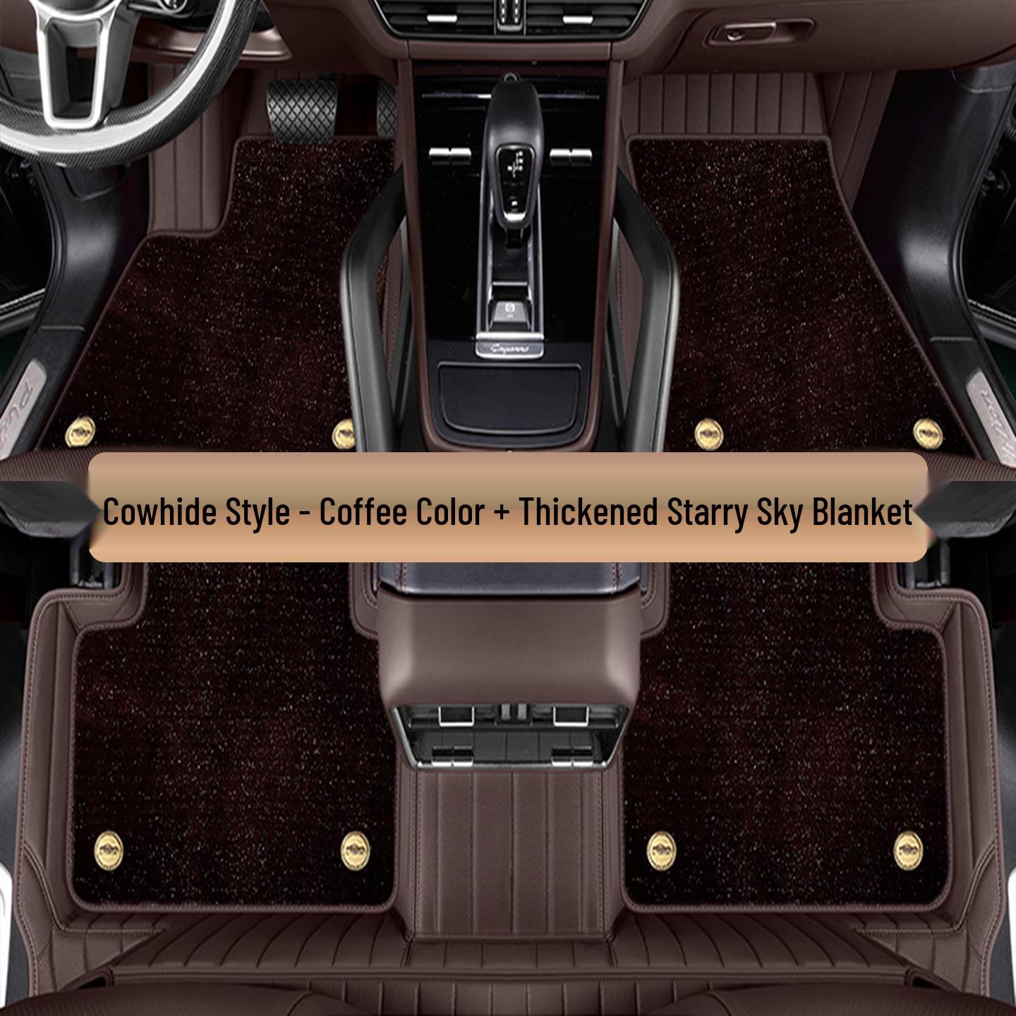 

Genuine Leather Floor Mats Set for Tucson, IX25, IX35, Elantra, and Terracan