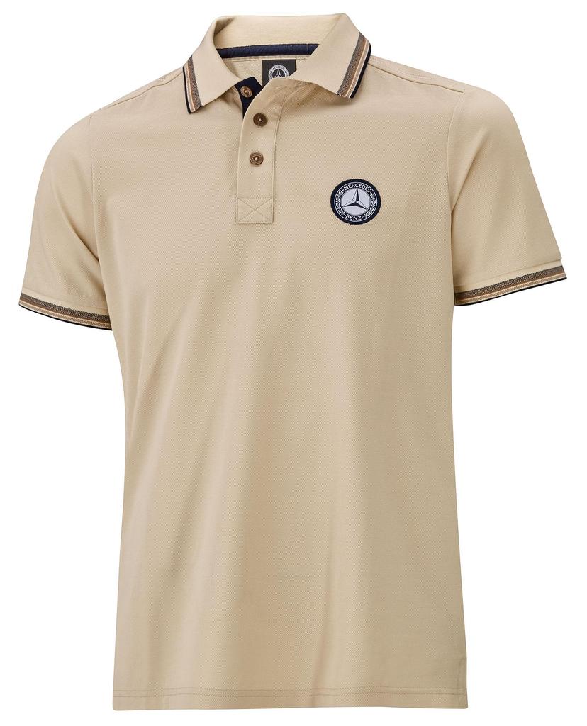Mercedes-Benz Collection Genuine Men's Polo Shirt, Cream, Size L