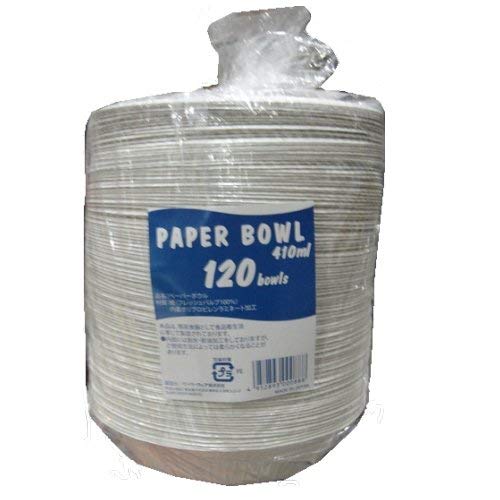 Kirkland Disposable Cutlery, Multi, 120-Count, 410ml, and Paper Bowls, 120-Count, 410ml, Water and Oil Resistant, 514404