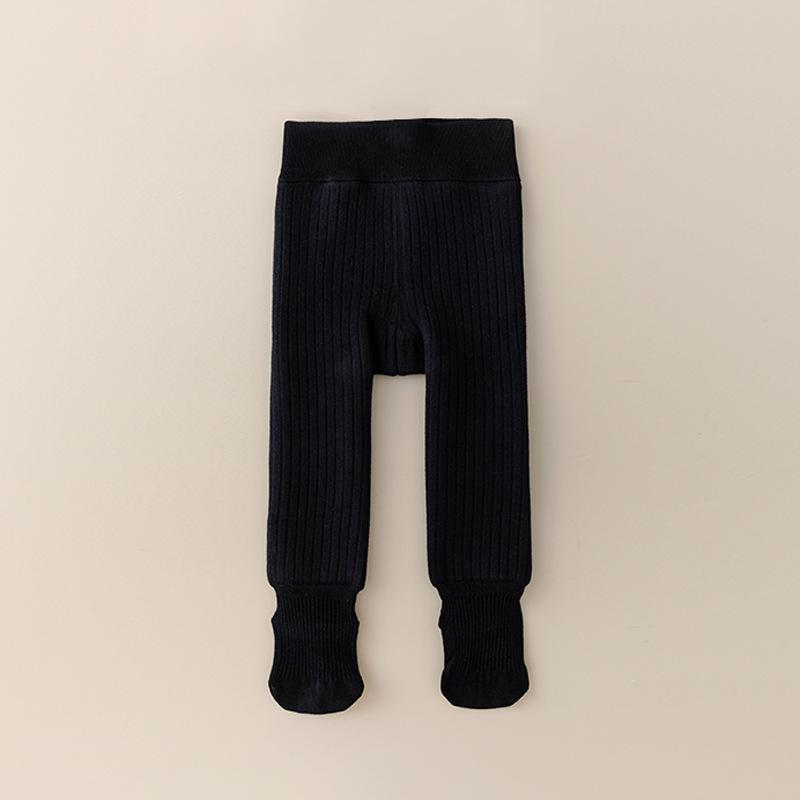 Children's Winter Velvet Base Layer Pants - Thick, Warm Cotton Wool One-Piece for Boys and Girls