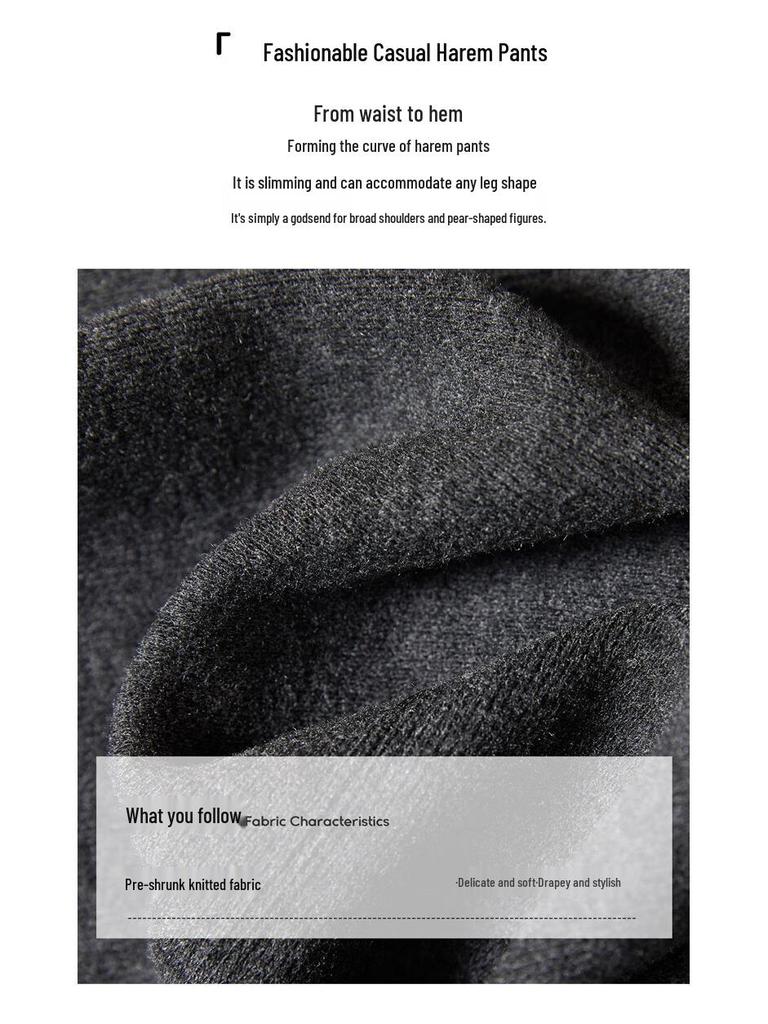 Women's High-Waist Drawstring Harem Pants