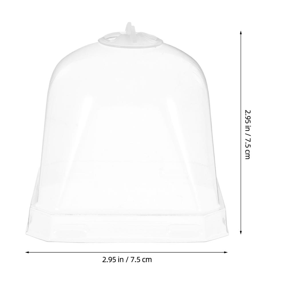 10Pcs Square Succulent Pot Covers Clear Plastic Dome Cloche Humidity Retention Plants Protector Garden Dome Covers Reusable