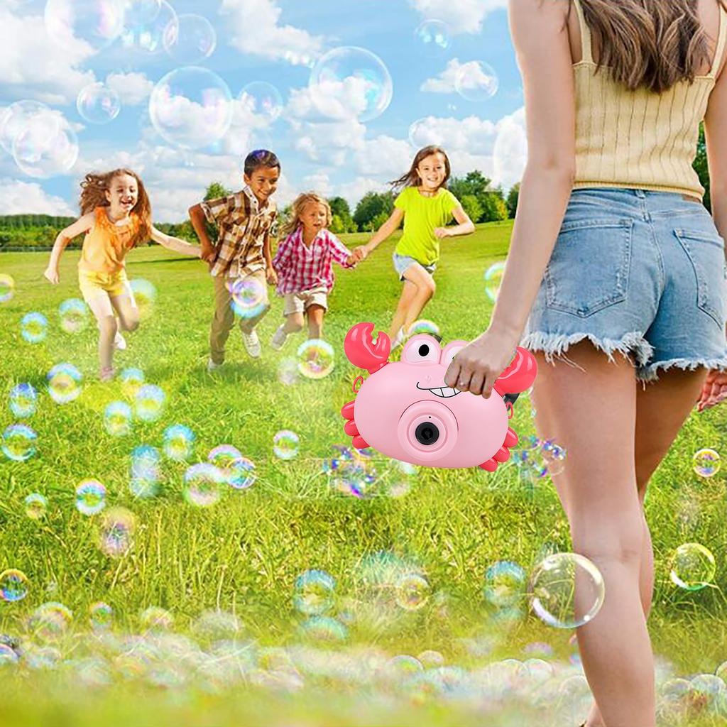 Bubble Machine Toy Crab Extinguisher Electric Kids  Outdoor Summer Toy 60ml