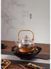 Chinese Style Indoor Tea and Wine Warmer Set with Electric Ceramic Stove and Glass Teapot