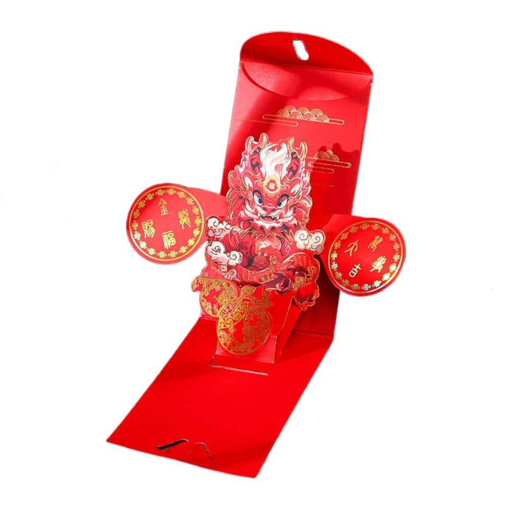 Pull-out Design Spring Festive Red Envelope Three-dimensional Chinese New Year Red Packet  2025