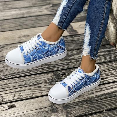 Pantofi pantofi pentru femei, pantofi de primăvară toamnă, pantofi cu șireturi, respirabili, ocazional, confortabili, pantofi de pânză pentru femei