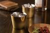 Wahei Freiz Stainless Steel Cup, 260ml, Tsubamesan Premium, Gold-Plated, Set of 2, Wooden Box, EM-9404