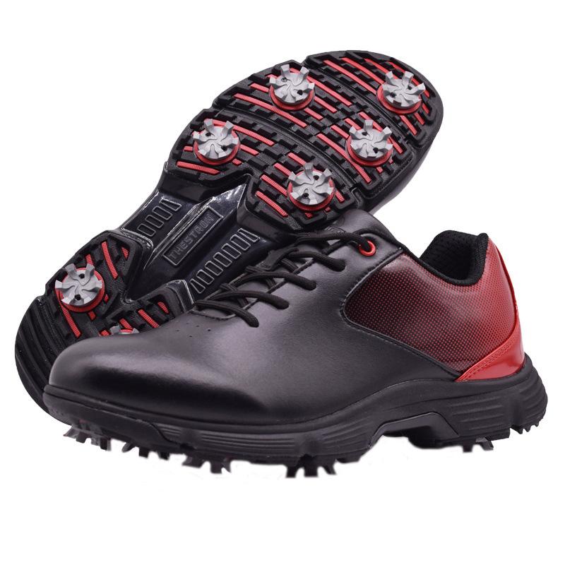 

Spring and summer new platform golf shoes fashion sports shoes with studs golf casual shoes training shoes 7 чёрный