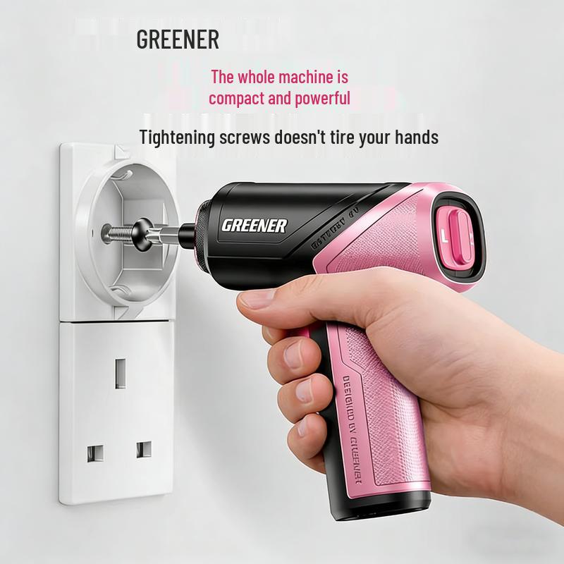 GREENER 3.6V 5NM Cordless Electric Screwdriver Kit CN Plug (adapter Included)