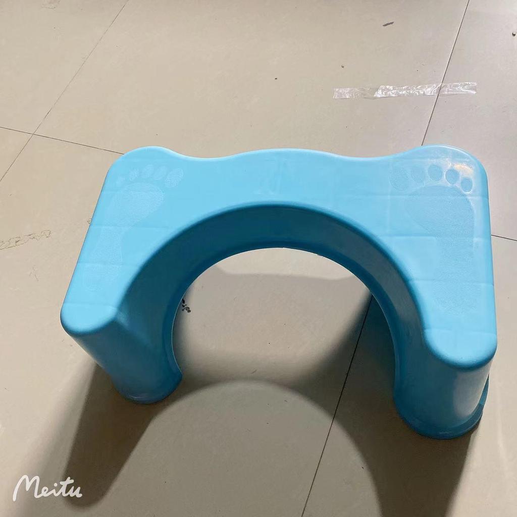 Plastic Anti-slip Footstool for Children & Elderly - Bathroom Squat Toilet Aid