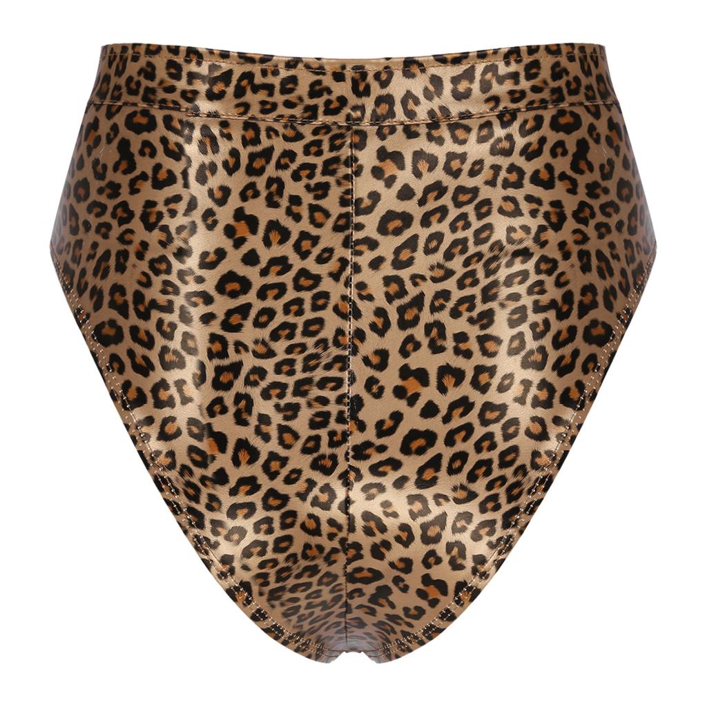 Kobiety wyglądające na mokre majtki lateksowe skórzane pvc spodenki lateksowe seksowna bielizna zamek krocza figi erotyczne seksowna bielizna majtki Clubwear