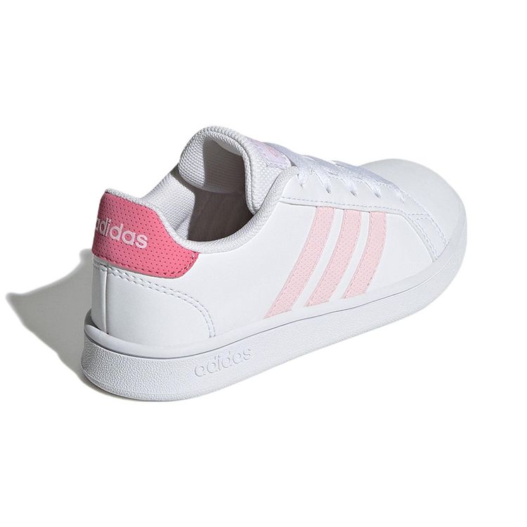 Adidas Neo Grand Court Low Tennis Shoes Kids Sneakers White GX5744