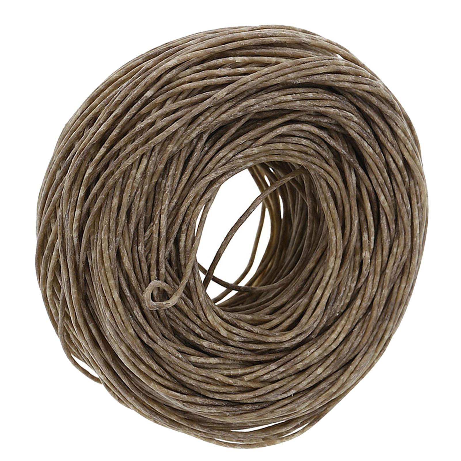 61m Organic Hemp Candle Wick with Pure Bee wax for Oil Lamp Dark
