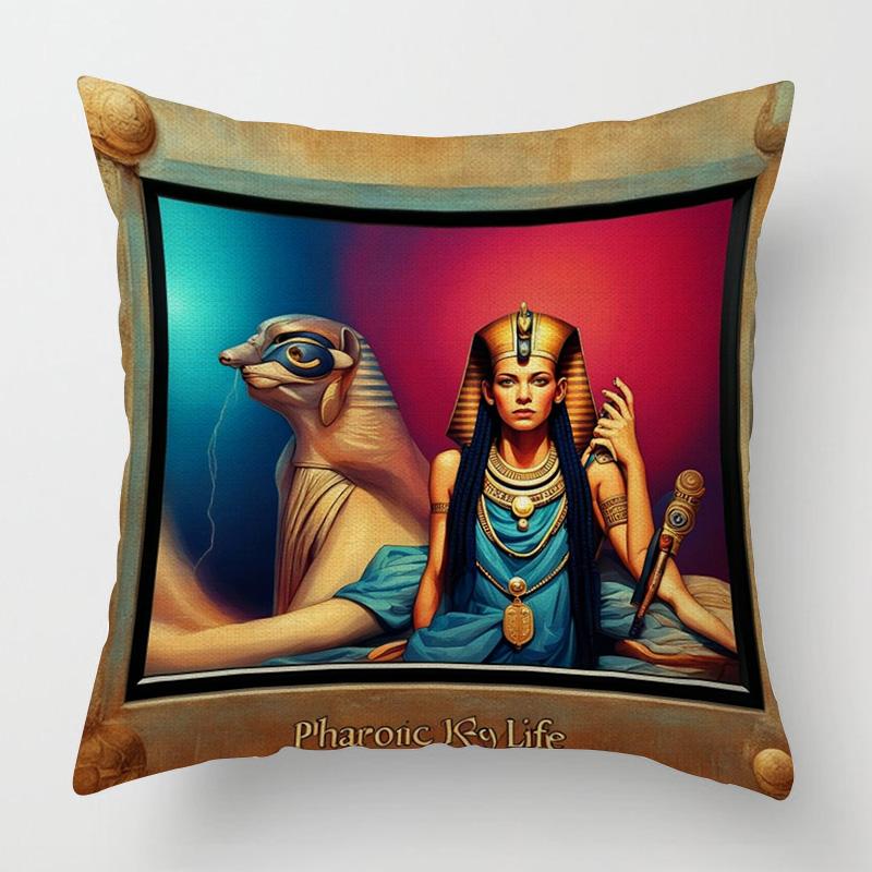 Moderne Dekorative Kissen für Zuhause Wohnzimmer Dekoration Überwurf Kissenbezug 45*45 40X40cm 60X60cm 45X45cm 50X50cm Ägypten Pharao