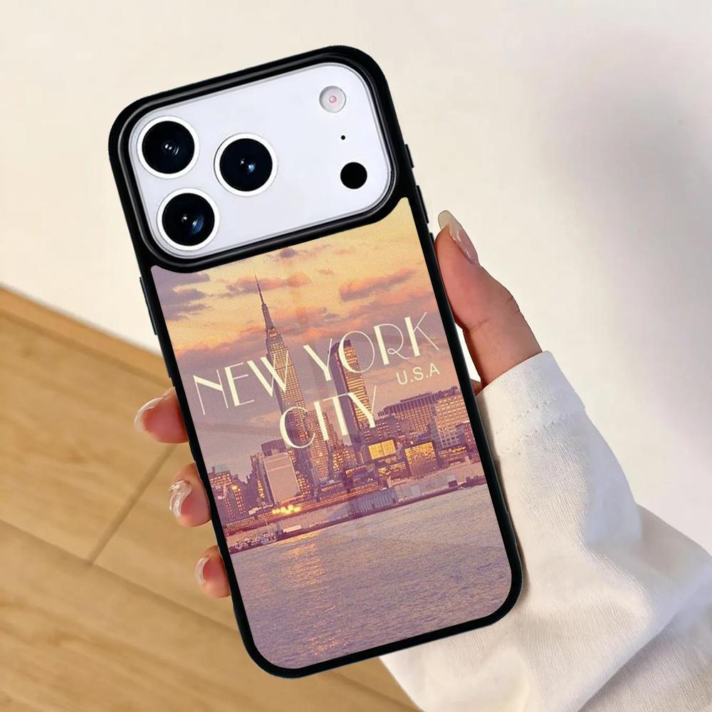 New York City Mobile Phone Case for IPhone 17 AIR 16pro Max 15 14 13 12 11 Bumper Cover