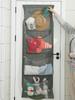 4-Section Door Hanging Organizer - Breathable Mesh Storage Bag for Toys & Clutter, Non-Woven Multi-Purpose Wall-Mounted