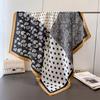 Cashew Polka Dot Simulation Silk High-End Printing Large Square Scarf Silk Scarf Shawl Headscarf Neck Protection Scarf Decorative Women'S Scarf