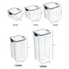 460/700/950/1300/1800ml Tjock Förseglad Förvaringstank Transparent Fyrkantig Förvaringslåda för Torkad Frukt Kök Spannmålsförvaringsburk Behållare