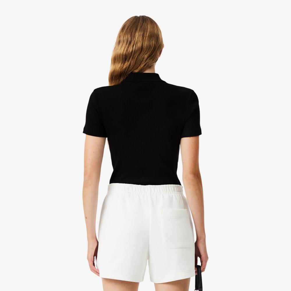 [lacoste] Women's Slim Fit Ribbed Polo Shirt DF5377-56G031
