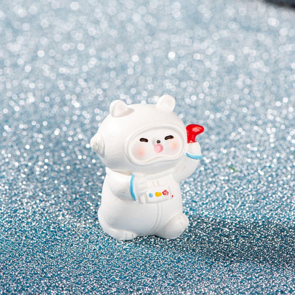 Творческий мультфильм Космический медведь Миниатюрная фигурка Милый астронавт Кукла — фото 7