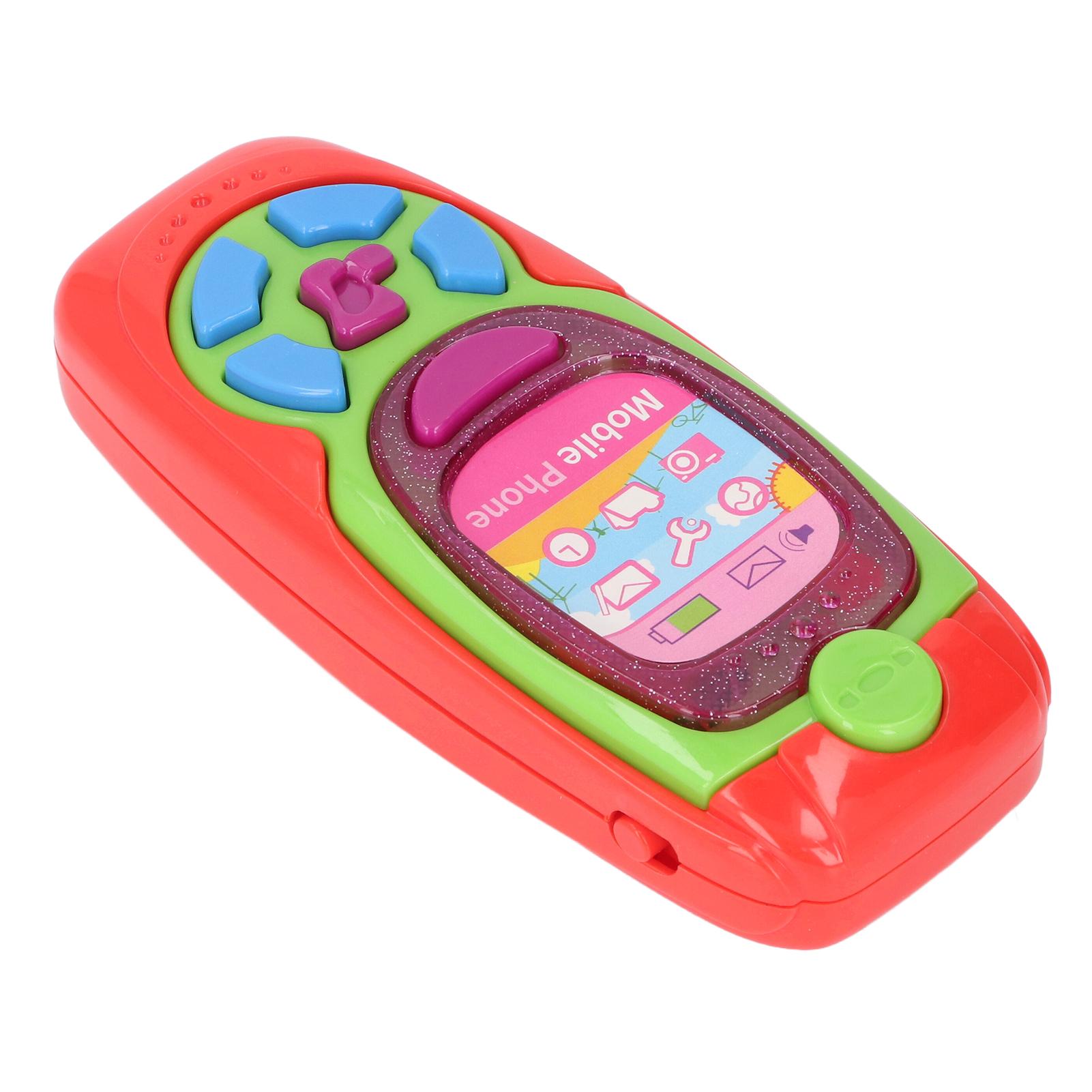 Children Mobile Phone Toy Simulation Cartoon Phone Toy Children Educational Toy Phone with Music and Lights for Kids