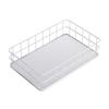 IJzeren Make-up Organizer Mand Met Gaas Voor Badkamer En Bureau Opslag