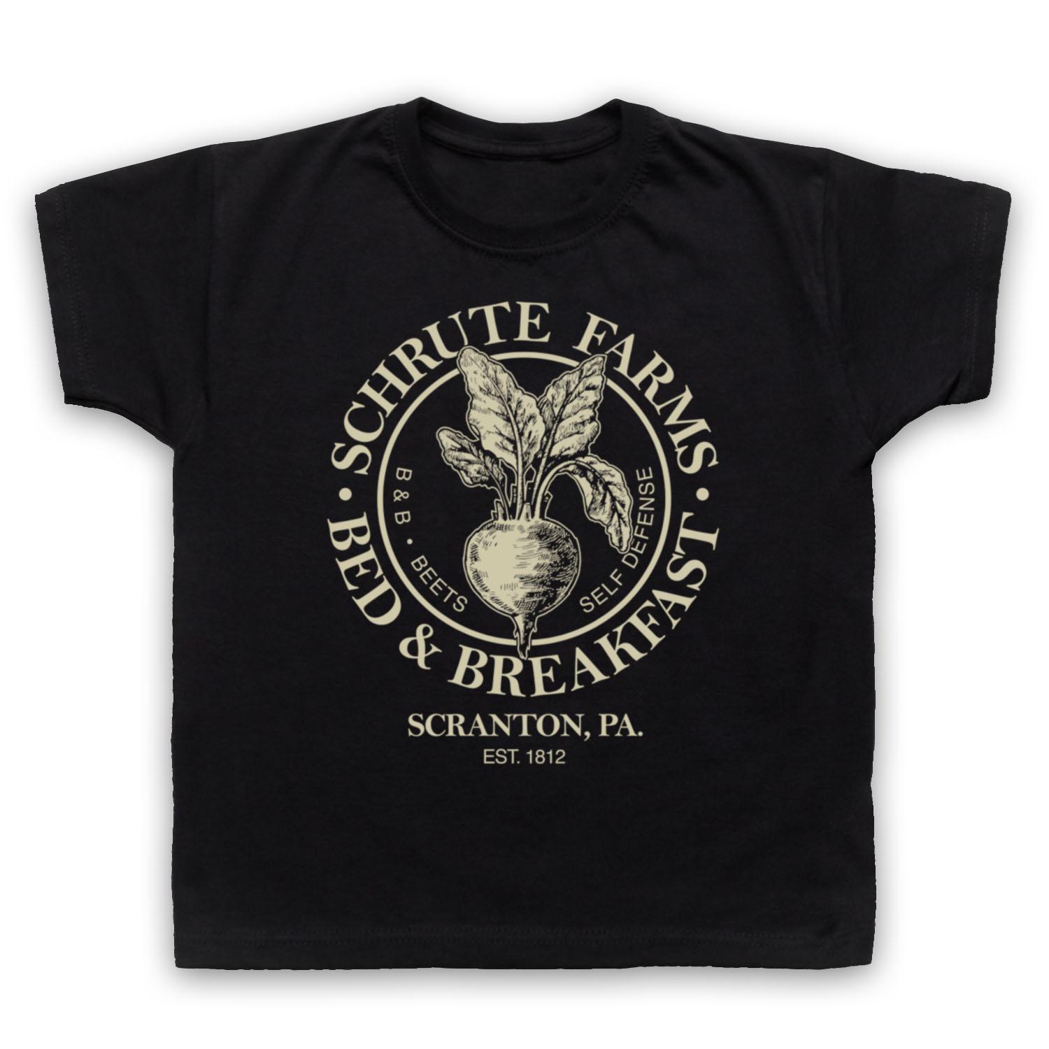 THE OFFICE US UNOFFICIAL SCHRUTE FARMS BED & BREAKFAST KIDS CHILDS T-shirt 140