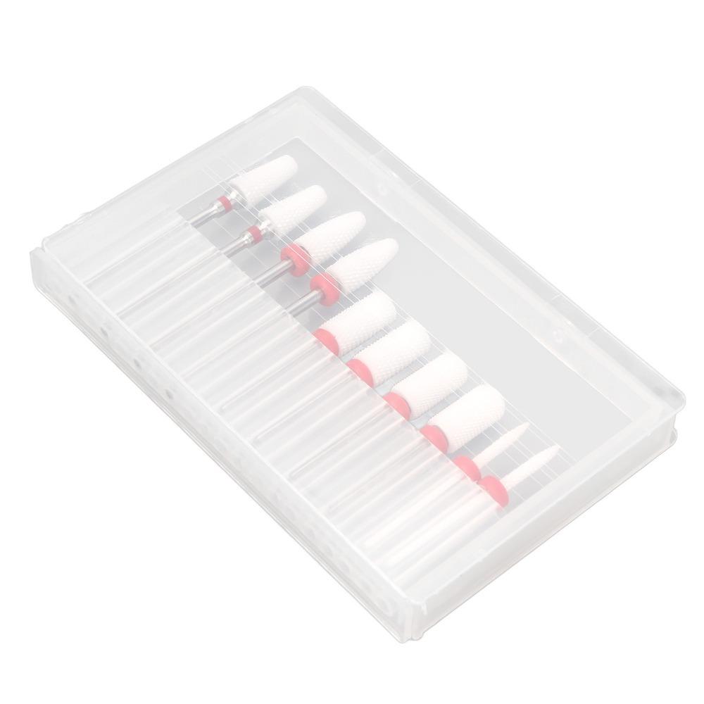 10pcs Ceramic Nail Art Drill Bits Set  Suitable For Professionals & Beginners