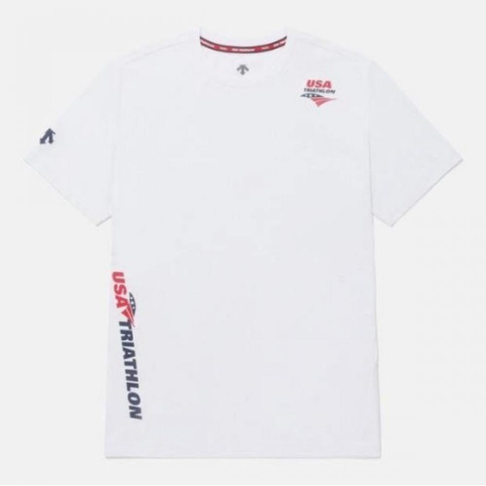 

DescenT ShorT Sleeve Tee Cqk Sq221iTs49 WhT UsaT Graphic T shirT whiTe 100
