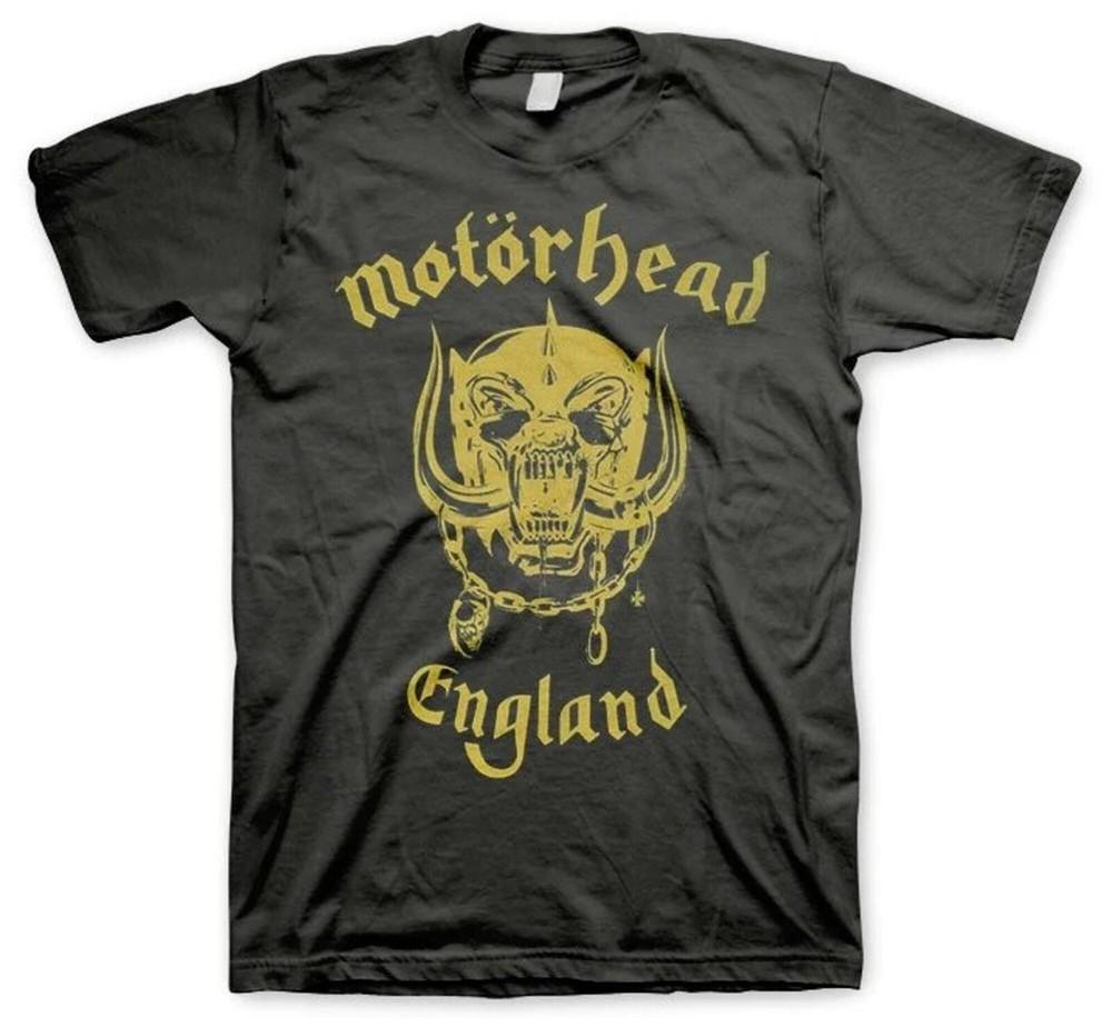 MOTORHEAD cd lgo GOLD ENGLAND Official SHIRT LRG New overkill inferno 1916 fist Unisex T-Shirt S