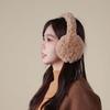 Soft Solid Color Earmuffs Windproof Winter Thicken Earflap Comfortable Foldable Ear Cover  Women